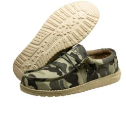 Hey Dude Men's Wally Canvas Camo Shoes 110067003 -Hey Dude Shop 110067003 WALLY CAMO 3