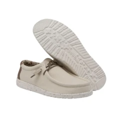 Hey Dude® Men's Wally Stretch Ivory Shoes 110380112 -Hey Dude Shop 110380112b