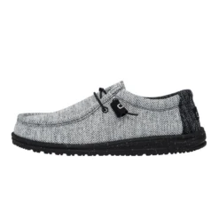 Hey Dude® Men's Wally Stretch Dark Web Light Grey Shoes 110383385 9 Hey Dude® Men's Wally Stretch Dark Web Light Grey Shoes 110383385 -Hey Dude Shop 110383385