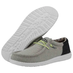'Hey Dude' Men's Wally Funk - Blue Grey -Hey Dude Shop 110412616 wally funk blue grey left 3 1024x1024@2x