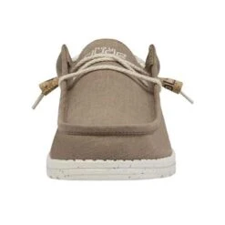 Hey Dude Men's Wally Linen Natural Clay Slip On Shoe 110793298 -Hey Dude Shop 110793298 3