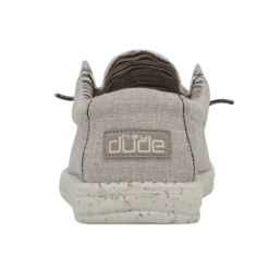 Hey Dude® Men's Wally Eco Linen Beige Slip On Shoes 112470521 -Hey Dude Shop 112470521b