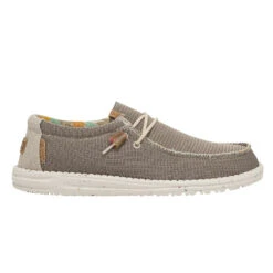 Hey Dude Men's Wally Eco Sox Desert Brown Slip On Shoes 112471581 -Hey Dude Shop 112471581 WALLY ECO SOX DESERT BROWN LEFT 11