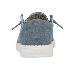 Hey Dude Ladies Wendy Canvas Sparkling Blue Stone Slip On Shoes 121410711 -Hey Dude Shop 121410711 WENDY SPARKLING BLUE STONE LEFT 5
