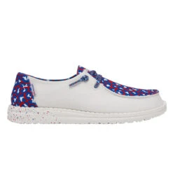Hey Dude® Ladies Wendy Leo Americana Slip On Shoes 121412171 -Hey Dude Shop 121412171 WENDY LEO AMERICANA LEFT 1 1 321654