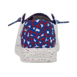 Hey Dude® Ladies Wendy Leo Americana Slip On Shoes 121412171 -Hey Dude Shop 121412171 WENDY LEO AMERICANA LEFT 5