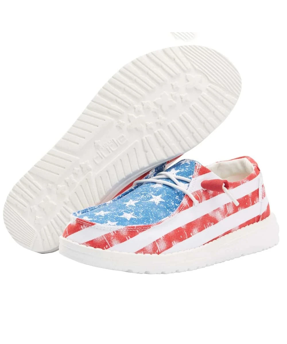 Hey Dude Women's Star Spangled Wendy Shoe 1 Hey Dude Women's Star Spangled Wendy Shoe