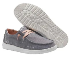 Hey Dude® Ladies Wendy Boho Grey Shoes 121413238 -Hey Dude Shop 121413238