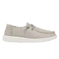 Hey Dude® Ladies Wendy Canvas Sparkling Pearl Grey Shoes 121413312 -Hey Dude Shop 121413312 WENDY SPARKLING PEARL GREY 1 2048