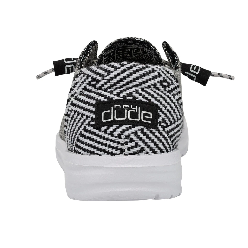 Hey Dude Ladies Wendy Chambray Onyx Shoes 121414203 4 Hey Dude Ladies Wendy Chambray Onyx Shoes 121414203 - Image 4