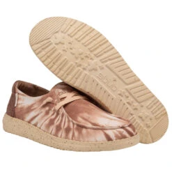 Hey Dude Ladies Wendy Tie Die Rose Slip On Shoes 121415061 -Hey Dude Shop 121415061 WENDY TIE DYE ROSE LEFT 31