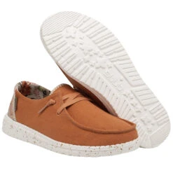 Hey Dude Ladies Wendy Mango Slip On Shoes 121419769 -Hey Dude Shop 121419769 WENDY MANGO LEFT 31