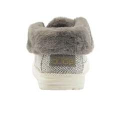 Hey Dude Ladies Britt Wool Herringbone Grey Shoes 121773133 -Hey Dude Shop 121773133 BRITT HERRING BONE GREY 05