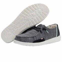 Hey Dude Ladies Wendy Sox Sparkling Black Shoes 121924957 -Hey Dude Shop 121924957 WENDY SOX SPARKLING BLACK 03