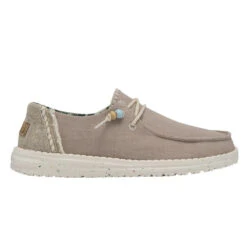 Hey Dude Ladies Wendy Natural Rose Grey Slip On Shoes 122155005 7 Hey Dude Ladies Wendy Natural Rose Grey Slip On Shoes 122155005 -Hey Dude Shop 122155005 WENDY NATURAL ROSE LEFT 11