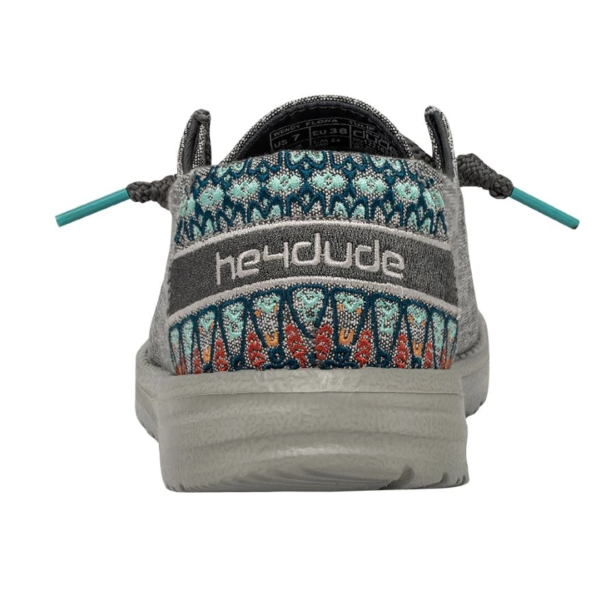 'Hey Dude' Women's Wendy Flora - Tulip Grey 5 'Hey Dude' Women's Wendy Flora - Tulip Grey - Image 5