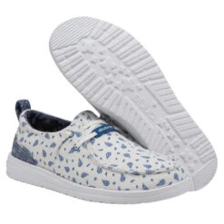 Hey Dude Ladies Wendy Bandana Patterned Slip On Shoe 122280231 -Hey Dude Shop 122280231 WENDY ZIG ZAG BLOCK BANDANA LEFT 31