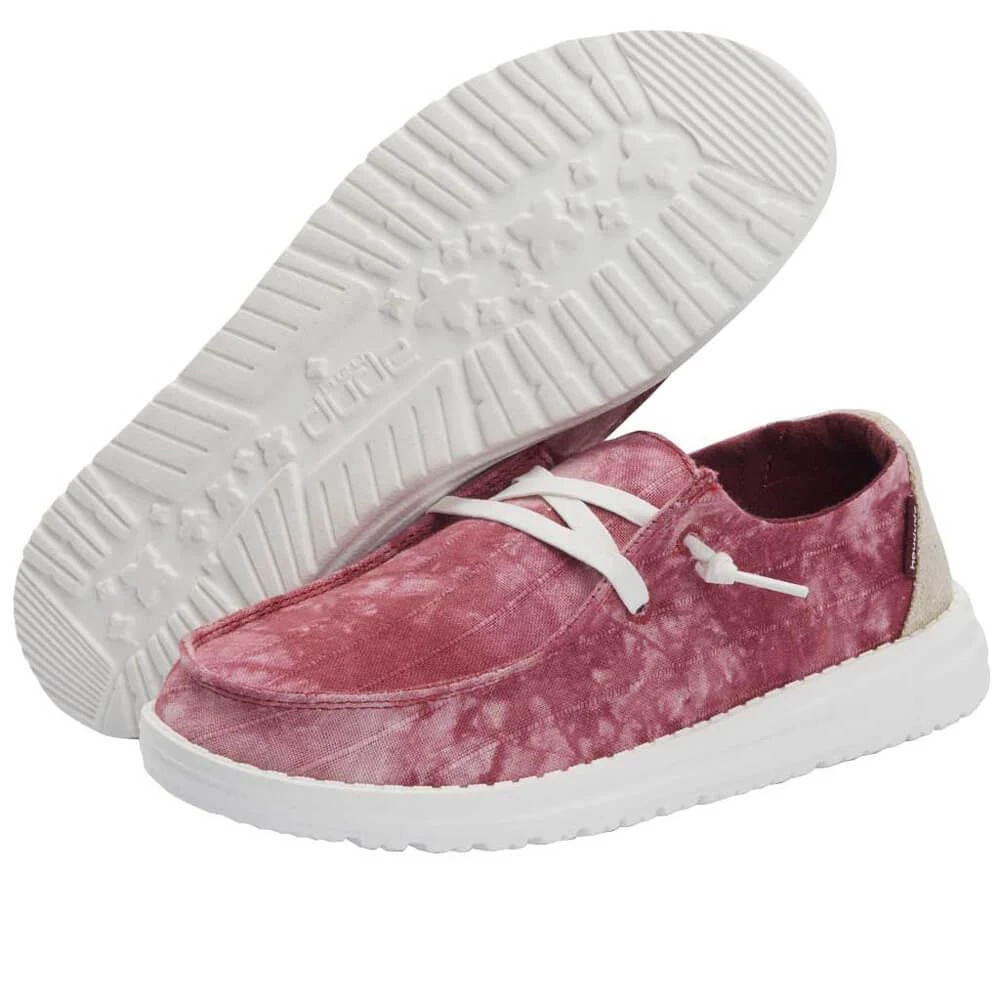 'Hey Dude' Women's Wendy Tie Dye - Red 2 'Hey Dude' Women's Wendy Tie Dye - Red - Image 2