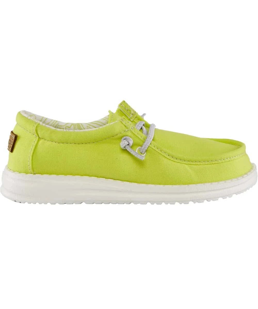 Hey Dude Youth Fresh Lime Wally Shoe 2 Hey Dude Youth Fresh Lime Wally Shoe - Image 2