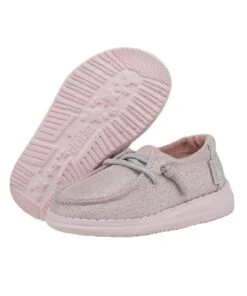 Hey Dude Toddler Sparkling Pink Wendy Shoe