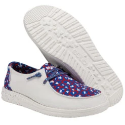 Hey Dude® Ladies Wendy Leo Americana Slip On Shoes 121412171 -Hey Dude Shop 321
