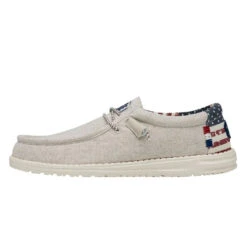 'Hey Dude' Men's Wally Patriotic - Off White Patriotic -Hey Dude Shop 40001 1K1 WALLYPATRIOTIC OFFWHITEPATRIOTIC LEFTSIDE 1 1024x1024@2x