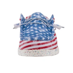 Hey Dude® Men's Wally Patriotic Stars & Stripes Casual Shoes 40001-9C8 -Hey Dude Shop 40001 9C8 2
