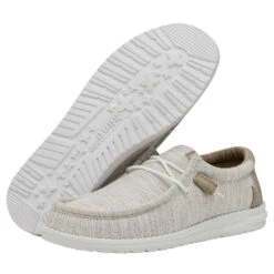 'Hey Dude' Wally Ascend Woven - Ivory Coast -Hey Dude Shop 40002 1JU WALLYASCENDWOVEN IVORYCOAST PAIRBOTTOM 1024x1024@2x