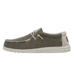 'Hey Dude' Men's Wally Braided - Fossil -Hey Dude Shop 40003 2BS WALLBRAIDED FOSSIL LEFTSIDE 1024x1024@2x
