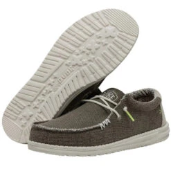'Hey Dude' Men's Wally Braided - Fossil -Hey Dude Shop 40003 2BS WALLBRAIDED FOSSIL PAIRBOTTOM 1024x1024@2x