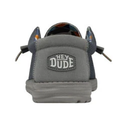 'Hey Dude' Men's Wally Sox Triple Needle - Blue Shadow -Hey Dude Shop 40020 3US WALLYSOXTRIPLENEEDLE BLUESHADOW LEFTBACK 1024x1024@2x