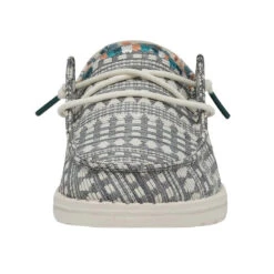 'Hey Dude' Women's Boho Embroidery - Grey -Hey Dude Shop 40054 1KM WENDYBOHO EMBROIDERYGREY LEFTFRONT 1024x1024@2x