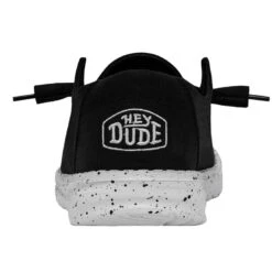 'Hey Dude' Women's Wendy Slub Canvas - Black -Hey Dude Shop 40063 001 WENDY SLUB CANVAS BLACK LEFT 5 1 1024x1024@2x