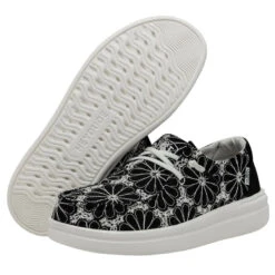 'Hey Dude' Women's Wendy Rise Eyelet - Black -Hey Dude Shop 40075 001 WENDY RISE EYELET BLACK LEFT 3 1024x1024@2x