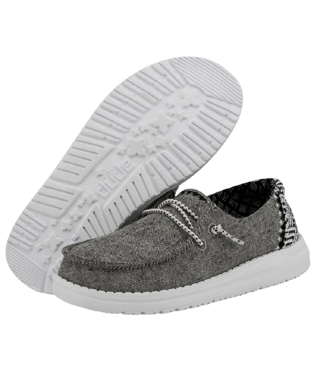 Hey Dude Youth Girls' Onyx Wendy Chambray Shoe 1 Hey Dude Youth Girls' Onyx Wendy Chambray Shoe