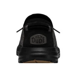 'Hey Dude' Men's Sirocco Sneaker - Black -Hey Dude Shop 40140 0WM SIROCCO BLACKNIGHT RIGHTBACK 1024x1024@2x