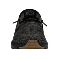 'Hey Dude' Men's Sirocco Sneaker - Black -Hey Dude Shop 40140 0WM SIROCCO BLACKNIGHT RIGHTFRONT 1024x1024@2x