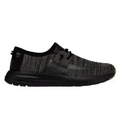 'Hey Dude' Men's Sirocco Sneaker - Black -Hey Dude Shop 40140 0WM SIROCCO BLACKNIGHT RIGHTSIDE 1024x1024@2x