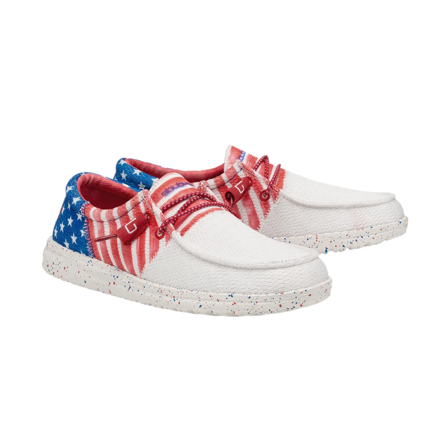 Hey Dude® Womens Wendy Sox Tri Patriotic Americana Shoes 40157-9BH 5 Hey Dude® Womens Wendy Sox Tri Patriotic Americana Shoes 40157-9BH - Image 5