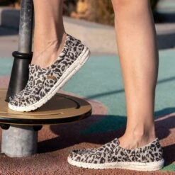 Hey Dude Ladies Misty Woven Cheetah Grey Shoes 140013091 -Hey Dude Shop 57 07140bfe a80e 4ab9 b16e e855d8ef05ce