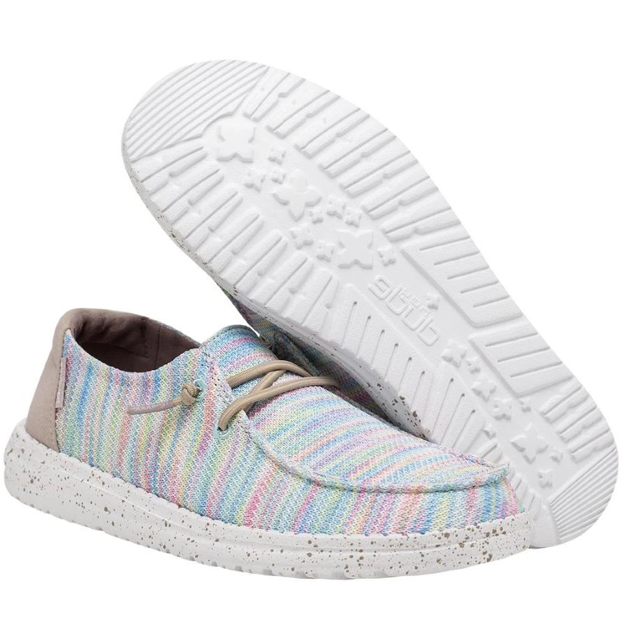 Hey Dude Ladies Wendy Sox Aurora White Slip On Shoes 121920214 4 Hey Dude Ladies Wendy Sox Aurora White Slip On Shoes 121920214 - Image 4