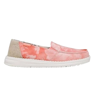 Hey Dude Ladies Lena Tie Dye Peach Slip On Shoes 121955507 2 Hey Dude Ladies Lena Tie Dye Peach Slip On Shoes 121955507 - Image 2