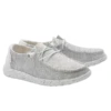 Hey Dude Ladies Wendy Sox Stone White Shoes 121410705