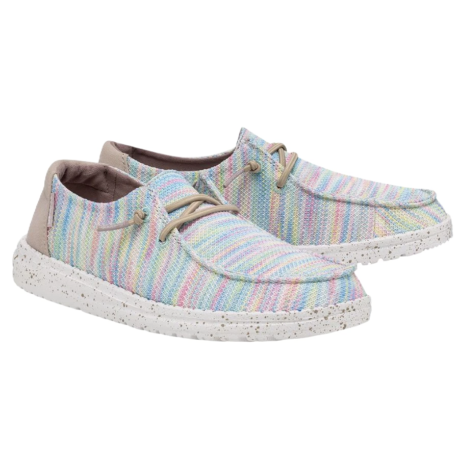 Hey Dude Ladies Wendy Sox Aurora White Slip On Shoes 121920214 1 Hey Dude Ladies Wendy Sox Aurora White Slip On Shoes 121920214