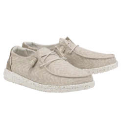 Hey Dude Women's Wendy Woven Zebra Neutral Shoes 121413326