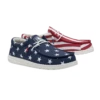 Hey Dude Men's Wally Patriotic American Flag Slip On Shoes 40001-9CW
