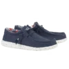 Hey Dude Men's Wally Stretch Blue Shoes 110382600