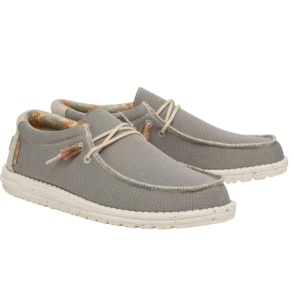 Hey Dude Men's Wally Eco Sox Cobblestone Slip On Shoes 112470710 1 Hey Dude Men's Wally Eco Sox Cobblestone Slip On Shoes 112470710