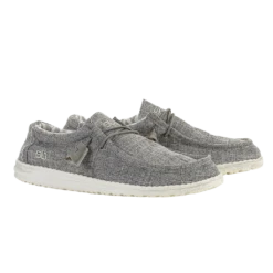 Hey Dude Men's Wally Canvas Linen Iron Shoe 110793901
