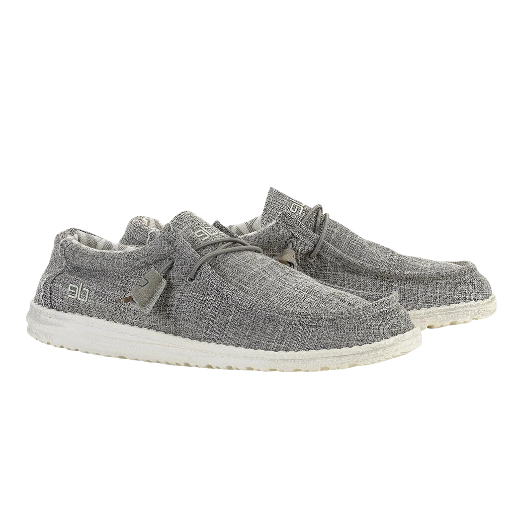 Hey Dude Men's Wally Canvas Linen Iron Shoe 110793901 1 Hey Dude Men's Wally Canvas Linen Iron Shoe 110793901